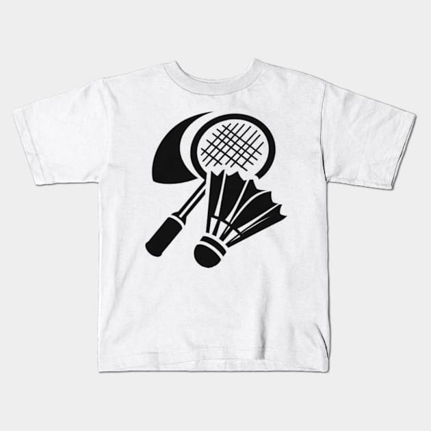 Badminton gift ideas Kids T-Shirt by Cun-Tees!